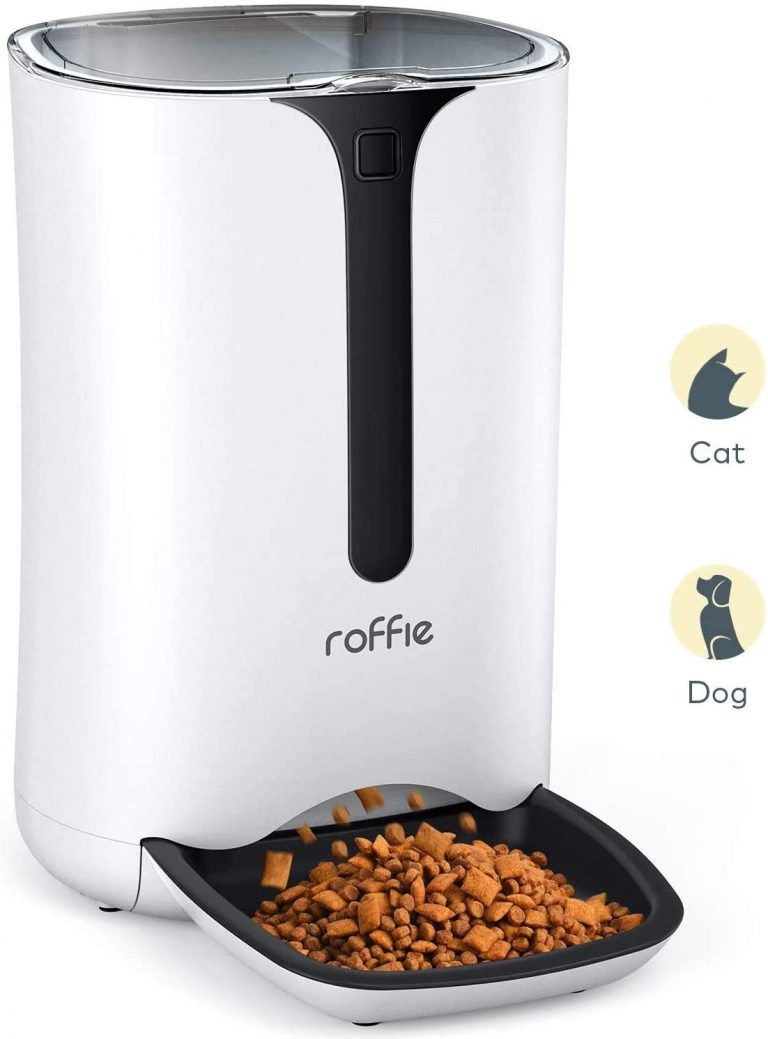 Automatic Cat Feeder, Roffie Dog Food Dispenser for Small Pets with