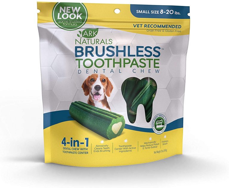 Ark Naturals Brushless Toothpaste, Dog Dental Chews for Small Breeds