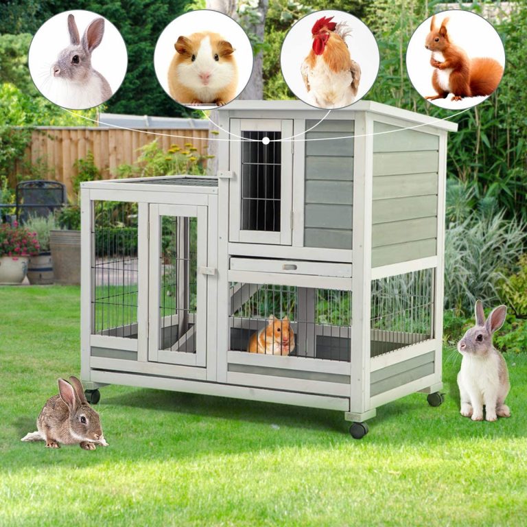 U-MAX Rabbit Hutch Pet House for Small Animals Guinea Pig House Rabbit ...