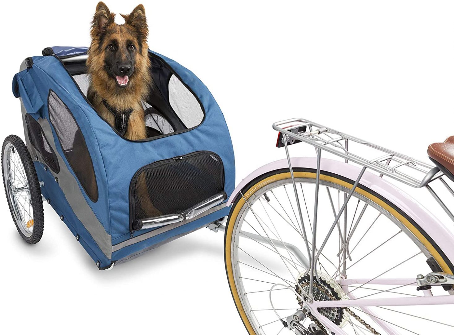 Solvit HoundAbout II Pet Bicycle Trailer, Aluminum Frame ... - 81hVWqv9LcL. AC SL1500  1466x1080